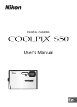 Nikon 25558 - Coolpix S50 7.2MP Digital Camera User Manual preview