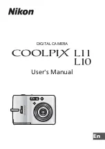 Preview for 1 page of Nikon 25563 - Coolpix L11 6MP Digital Camera User Manual