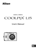 Nikon 25586 - Coolpix L15 8MP Digital Camera User Manual preview