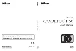 Nikon 25593 - Coolpix P60 8.1MP Digital Camera User Manual preview