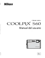 Nikon 26134 - Coolpix S60 Digital Camera (Spanish) Manual Del Usuario preview