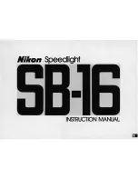 Nikon 4543 - SB 16B - Hot-shoe clip-on Flash Instruction Manual preview