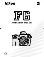 Preview for 1 page of Nikon 4799 - F 6 SLR Camera Instruction Manual