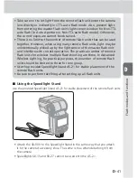 Preview for 91 page of Nikon 4807 - SB 900 Speedlight User Manual