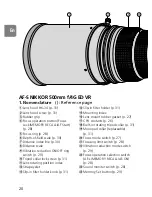 Предварительный просмотр 20 страницы Nikon 500mm F4G - 500mm f/4.0G ED VR AF-S SWM Super Telephoto Lens User Manual