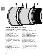 Предварительный просмотр 22 страницы Nikon 500mm F4G - 500mm f/4.0G ED VR AF-S SWM Super Telephoto Lens User Manual