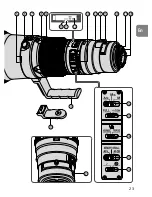 Предварительный просмотр 23 страницы Nikon 500mm F4G - 500mm f/4.0G ED VR AF-S SWM Super Telephoto Lens User Manual