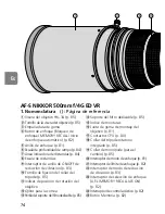 Предварительный просмотр 74 страницы Nikon 500mm F4G - 500mm f/4.0G ED VR AF-S SWM Super Telephoto Lens User Manual