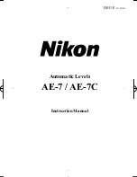 Preview for 1 page of Nikon AE-7 Instruction Manual