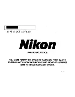 Preview for 8 page of Nikon AF Nikkor 85mm f/1.4D IF Instruction Manual