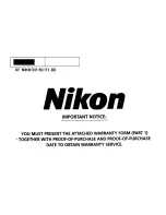 Предварительный просмотр 11 страницы Nikon AF Nikkor Instruction Manual