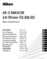 Nikon AF-S NIKKOR 24-70mm f/2.8G ED User Manual preview