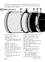 Предварительный просмотр 18 страницы Nikon AF-S Nikkor 300mm f/2.8G ED VR II User Manual