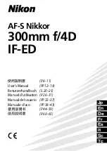 Nikon AF-S Nikkor 300mm f/4D IF-ED User Manual предпросмотр