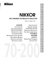 Preview for 1 page of Nikon AF?S NIKKOR 70?200mm f/4G ED VR User Manual