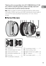 Preview for 13 page of Nikon AF-S NIKKOR 85mm f/1.8G User Manual