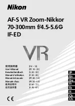 Nikon AF-S VR Zoom-Nikkor 70-300mm f/4.5-5.6G IF-ED User Manual preview