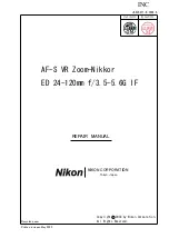 Nikon AF-S VR Zoom-Nikkor ED 24-120mm f/3.5-5.6G IF Repair Manual предпросмотр