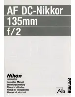 Preview for 1 page of Nikon AI-S AF DC-Nikkor 135mm f/2 Instruction Manual