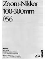 Nikon AI-S Zoom-Nikkor 100-300mm f/5.6 Instruction Manual предпросмотр