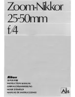 Nikon AI-S Zoom-Nikkor 25-50mm f/4 Instruction Manual preview