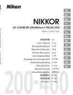 Preview for 1 page of Nikon AI-S Zoom-NIKKOR ED 200-400mm f/4 User Manual