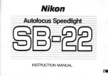 Предварительный просмотр 2 страницы Nikon Autofocus Speedlight SB-22 Instruction Manual