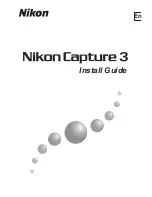 Предварительный просмотр 1 страницы Nikon Capture 3 Install Manual