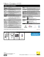 Preview for 2 page of Nikon CoolPix 4100 Specifications