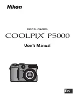 Предварительный просмотр 1 страницы Nikon COOLPIX 5000 - Digital Camera - 5.0 Megapixel User Manual