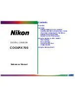 Preview for 1 page of Nikon COOLPIX 700 Reference Manual