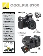 Предварительный просмотр 2 страницы Nikon COOLPIX 8700 Features & Specifications