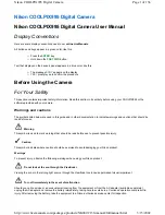 Nikon COOLPIX 995 User Manual предпросмотр