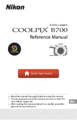 Предварительный просмотр 1 страницы Nikon COOLPIX B700 Reference Manual