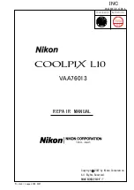 Предварительный просмотр 1 страницы Nikon Coolpix L10 Repair Manual