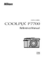 Nikon CoolPix P7700 Reference Manual предпросмотр