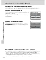 Предварительный просмотр 122 страницы Nikon Coolpix S210 (Spanish) Manual Del Usuario