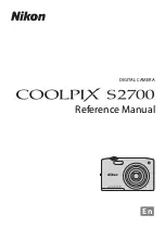 Предварительный просмотр 1 страницы Nikon COOLPIX S2700 Reference Manual