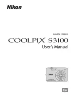 Nikon Coolpix S3100 User Manual предпросмотр