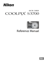 Предварительный просмотр 1 страницы Nikon Coolpix S3700 Reference Manual