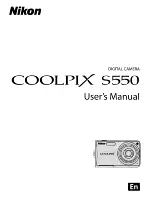 Nikon CoolPix S550 User Manual preview