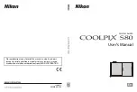 Предварительный просмотр 1 страницы Nikon CoolPix S80 User Manual