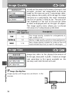 Предварительный просмотр 74 страницы Nikon Coolpix SQ Owner'S Manual