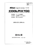 Предварительный просмотр 1 страницы Nikon COOLPIX700 Service Manual