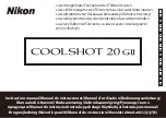 Предварительный просмотр 1 страницы Nikon COOLSHOT 20 GII Instruction Manual