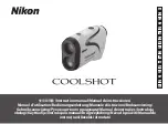 Preview for 1 page of Nikon COOLSHOT Instruction Manual