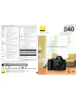 Nikon D-40 - D40 6.1MP The Smallest Digital SLR Camera Brochure & Specs предпросмотр