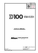 Nikon D100 VBA10201 Repair Manual предпросмотр