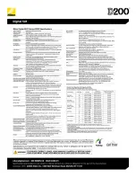 Preview for 2 page of Nikon D200 Specifications