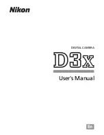 Nikon D3 User Manual preview